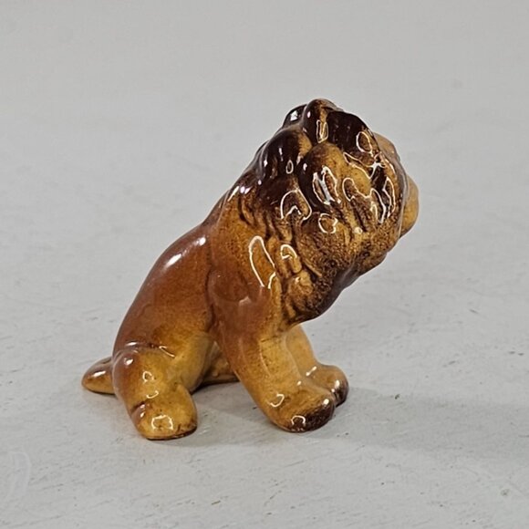Hagen Renaker Male Lion Miniature Figurine Cat Sitting Seated - Picture 3 of 8